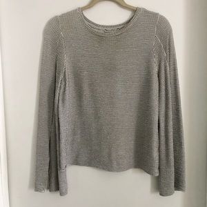 Unique Slit Bell Sleeve Top
